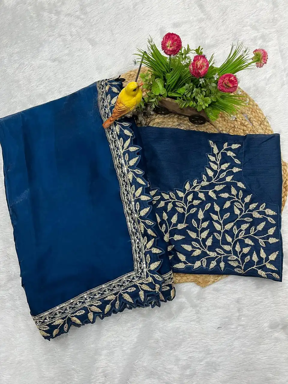 RBC 6023 Jimmy Chhu Saree With Embroidery Work