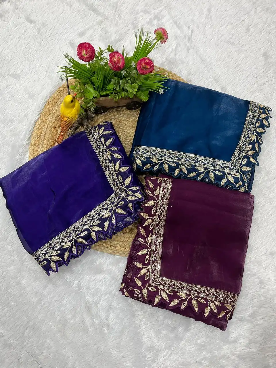 RBC 6023 Jimmy Chhu Saree With Embroidery Work