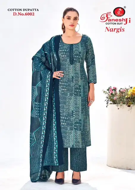 Ganeshji Nargis Vol 6 Cotton Printed Dress Material 10 Pcs Set