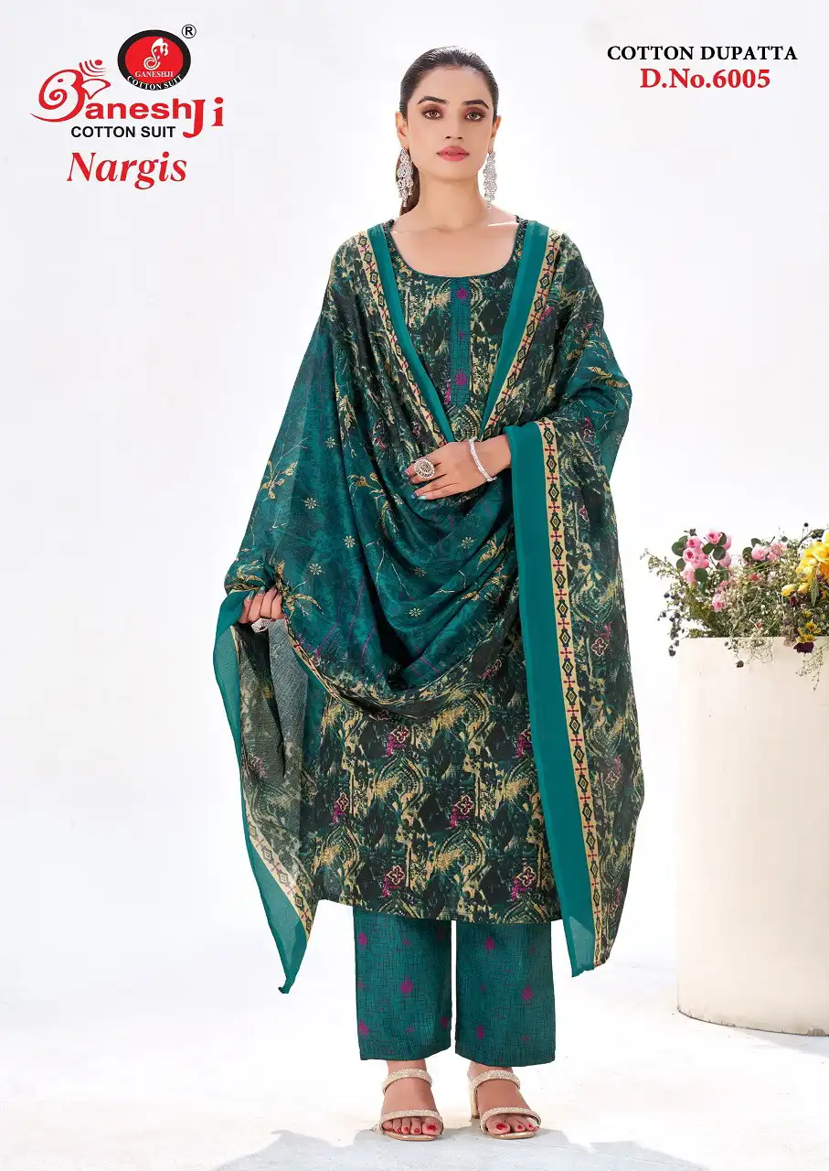 Ganeshji Nargis Vol 6 Cotton Printed Dress Material 10 Pcs Set