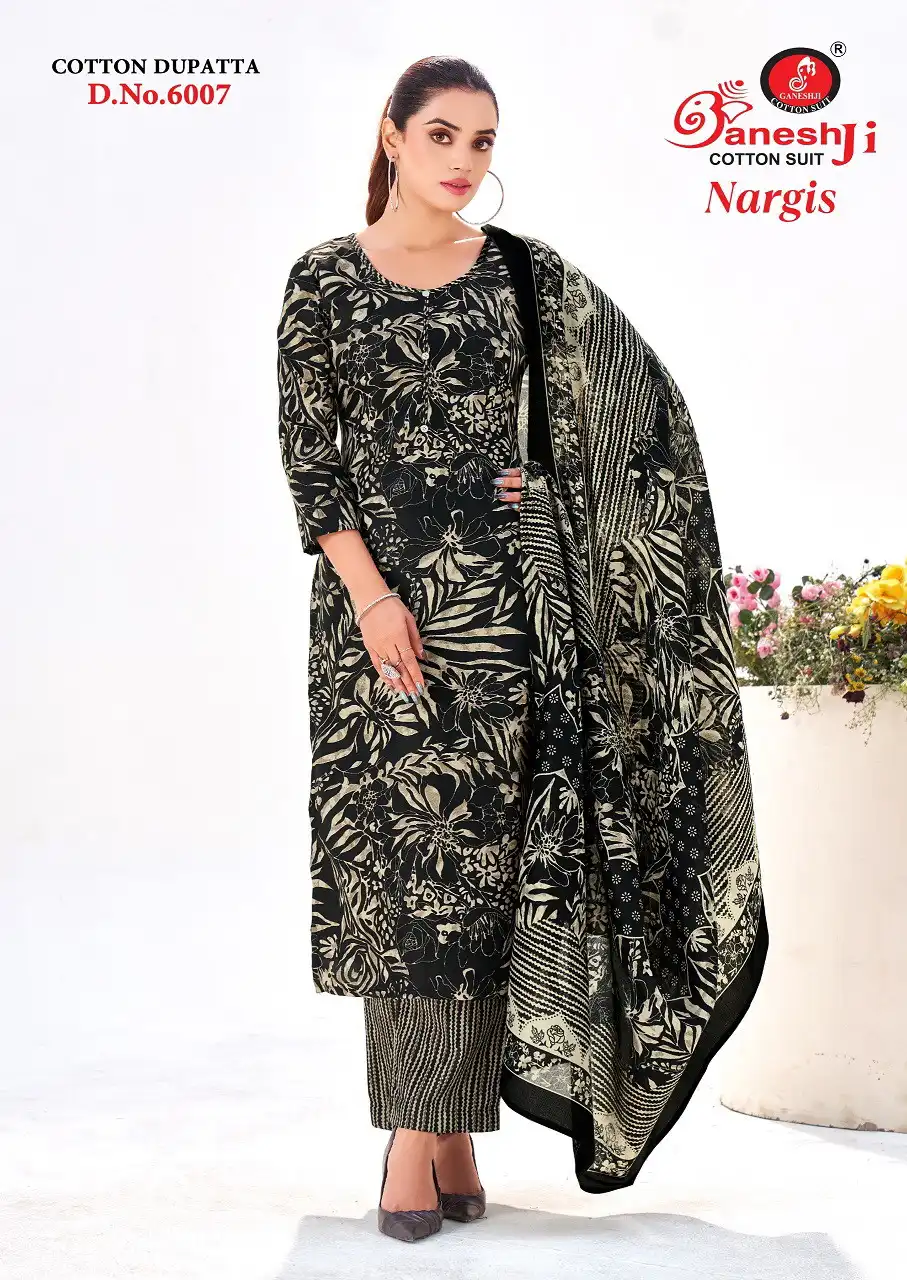 Ganeshji Nargis Vol 6 Cotton Printed Dress Material 10 Pcs Set