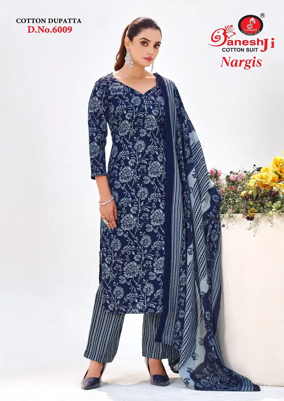 Ganeshji Nargis Vol 6 Cotton Printed Dress Material 10 Pcs Set
