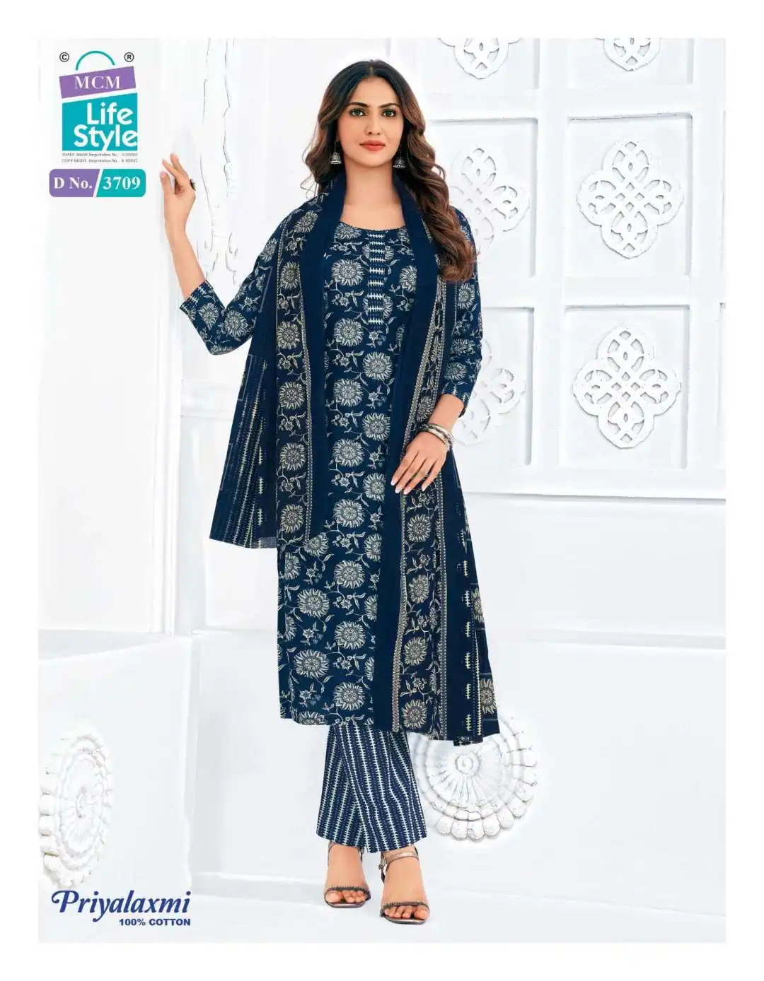 Mcm Priyalaxmi Vol 37 Cotton Dress Material 20 Pcs Set