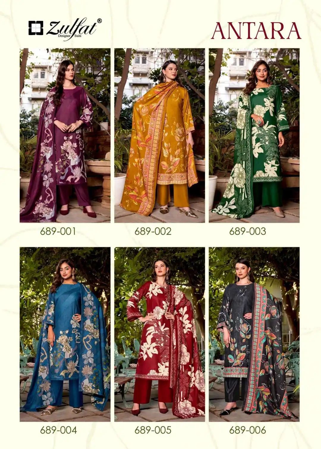 Zulfat Antara Vol 2 Woollen Pashmina Dress Material Collection