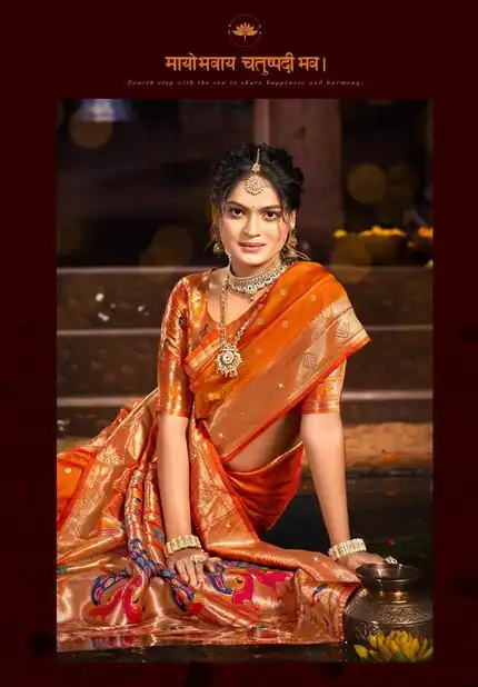 Saroj Purvika Paithani Saroski Vol 3 Silk Saree Collection