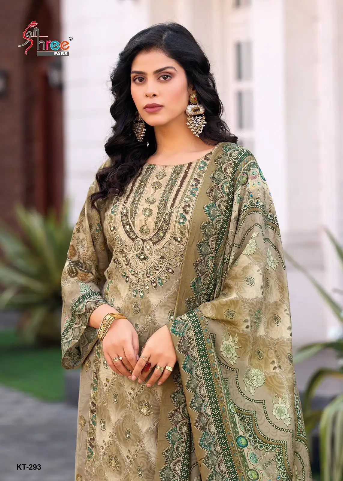 Shree Kt 293 Viscose Printed Readymade Dress 04 Pcs Set