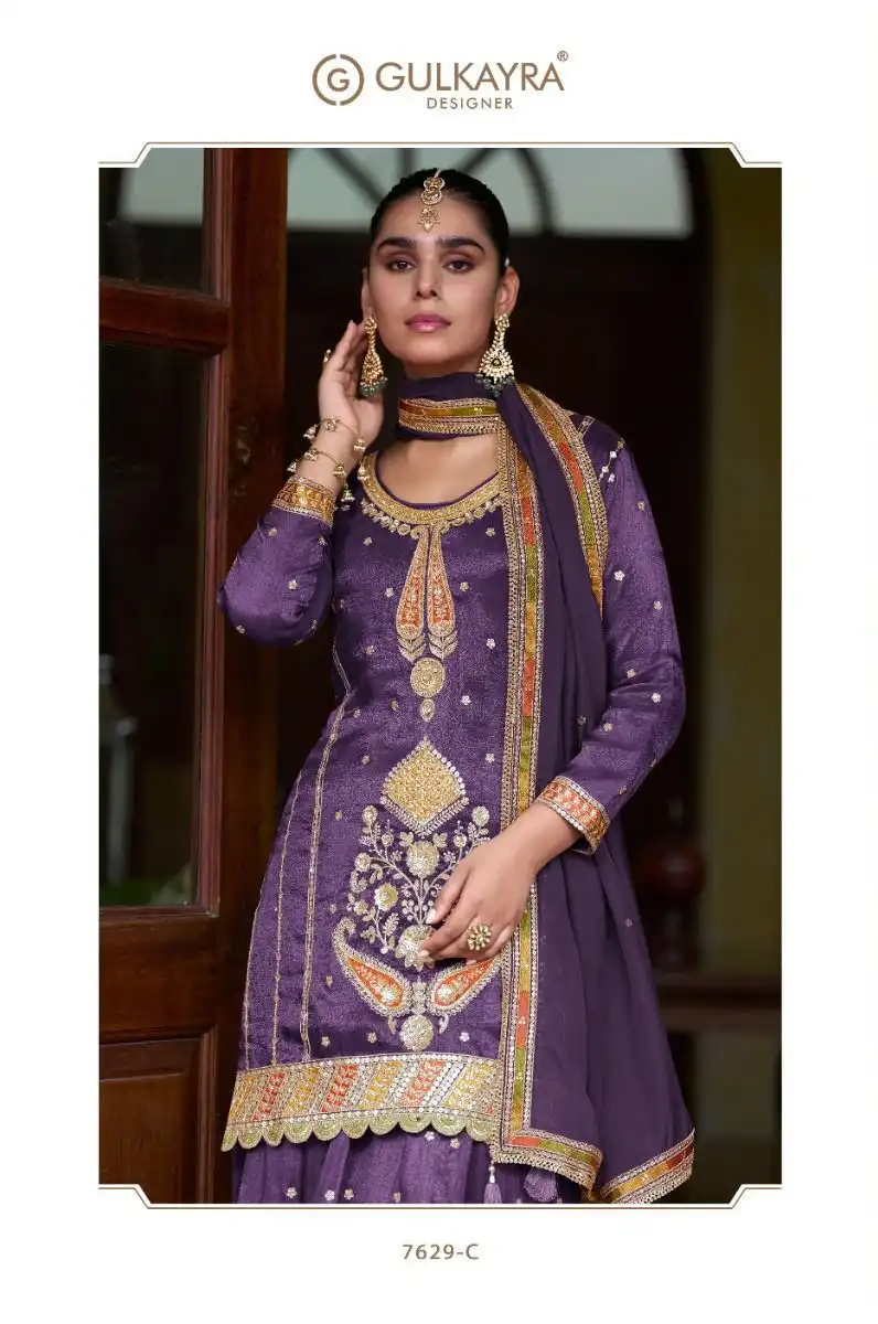 Gulkayra Taiyba Vol 1 Simmer Silk Salwar Kameez 03 Pcs Set
