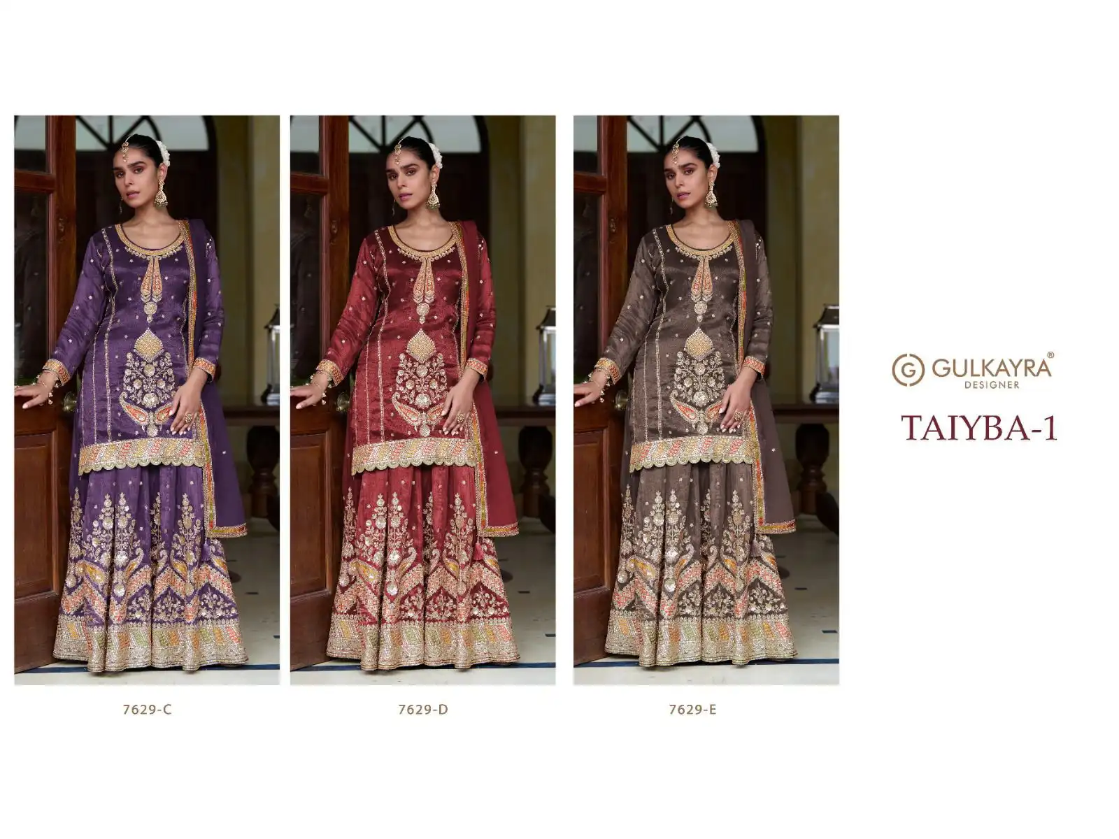 Gulkayra Taiyba Vol 1 Simmer Silk Salwar Kameez 03 Pcs Set