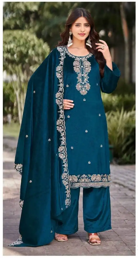 Deepsy 32231 Velvet Festival Salwar Suit 04 Pcs Set