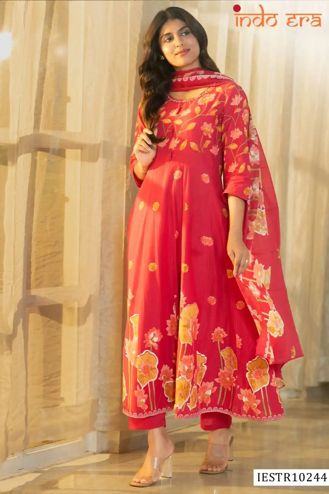 Indo Era 2586 Cotton Printed Readymade Dress 07 Pcs Set