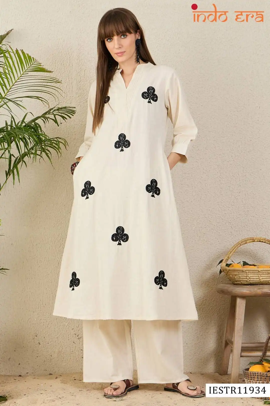 Indo Era 2584 Cotton Co Ord Set 07 Pcs Set