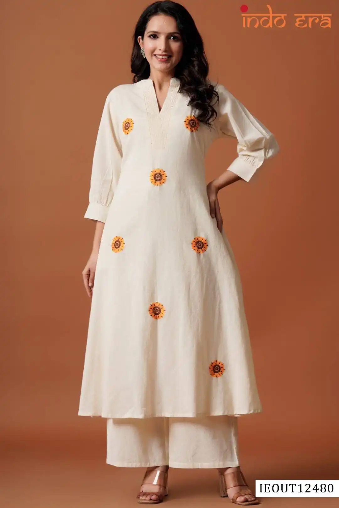 Indo Era 2584 Cotton Co Ord Set 07 Pcs Set