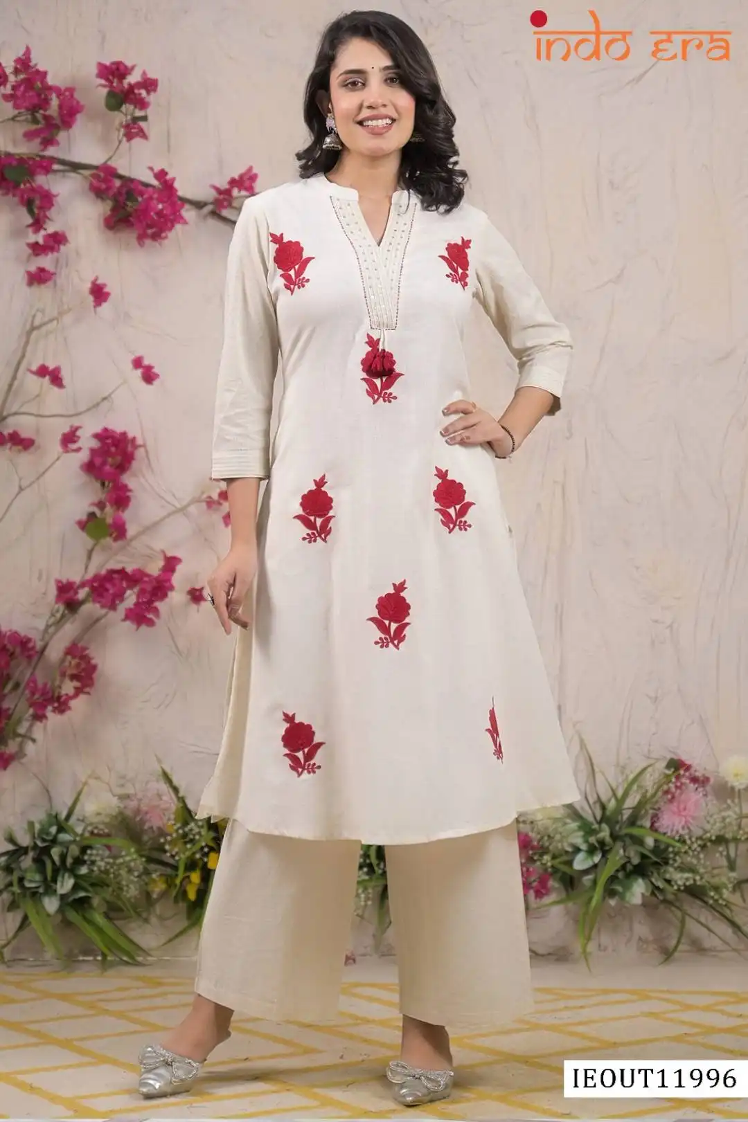 Indo Era 2584 Cotton Co Ord Set 07 Pcs Set