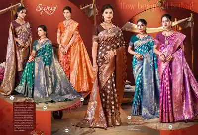 Saroj Ishwari Vol 6 Silk Festival Saree 06 Pcs Set
