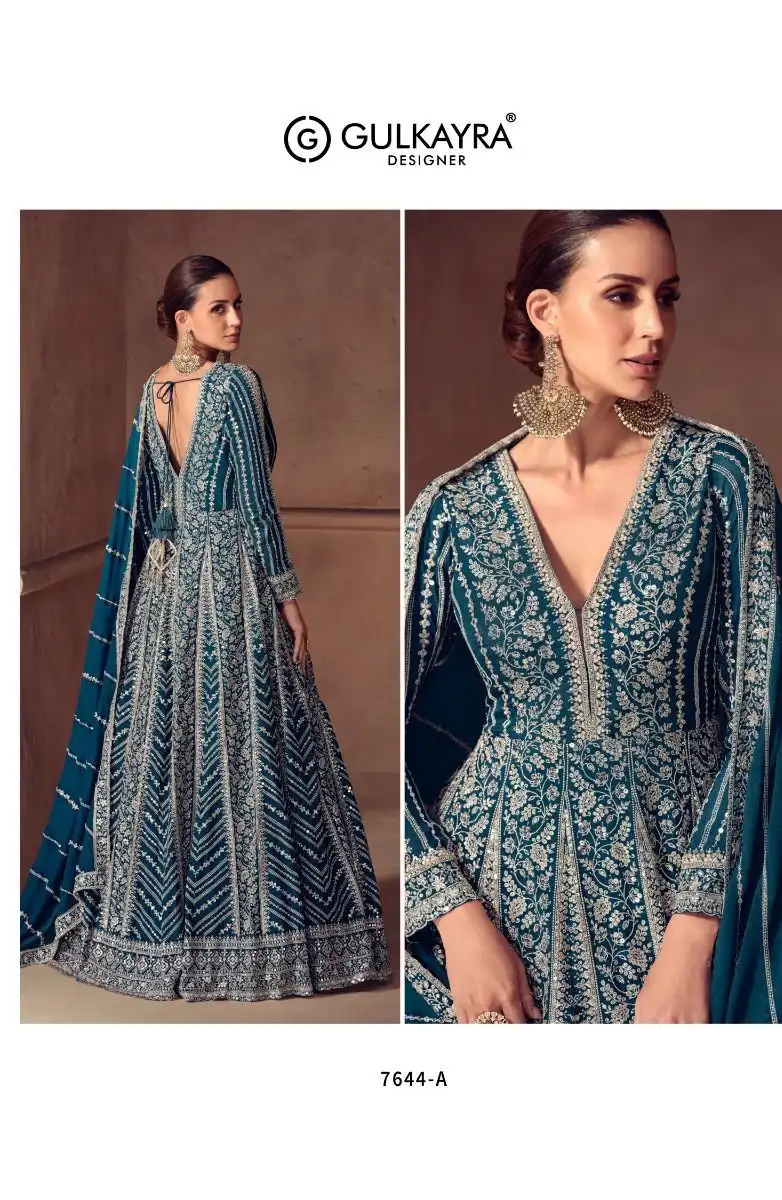 Gulkayra Riay Chinon Wedding Gown Dupatta 03 Pcs Set