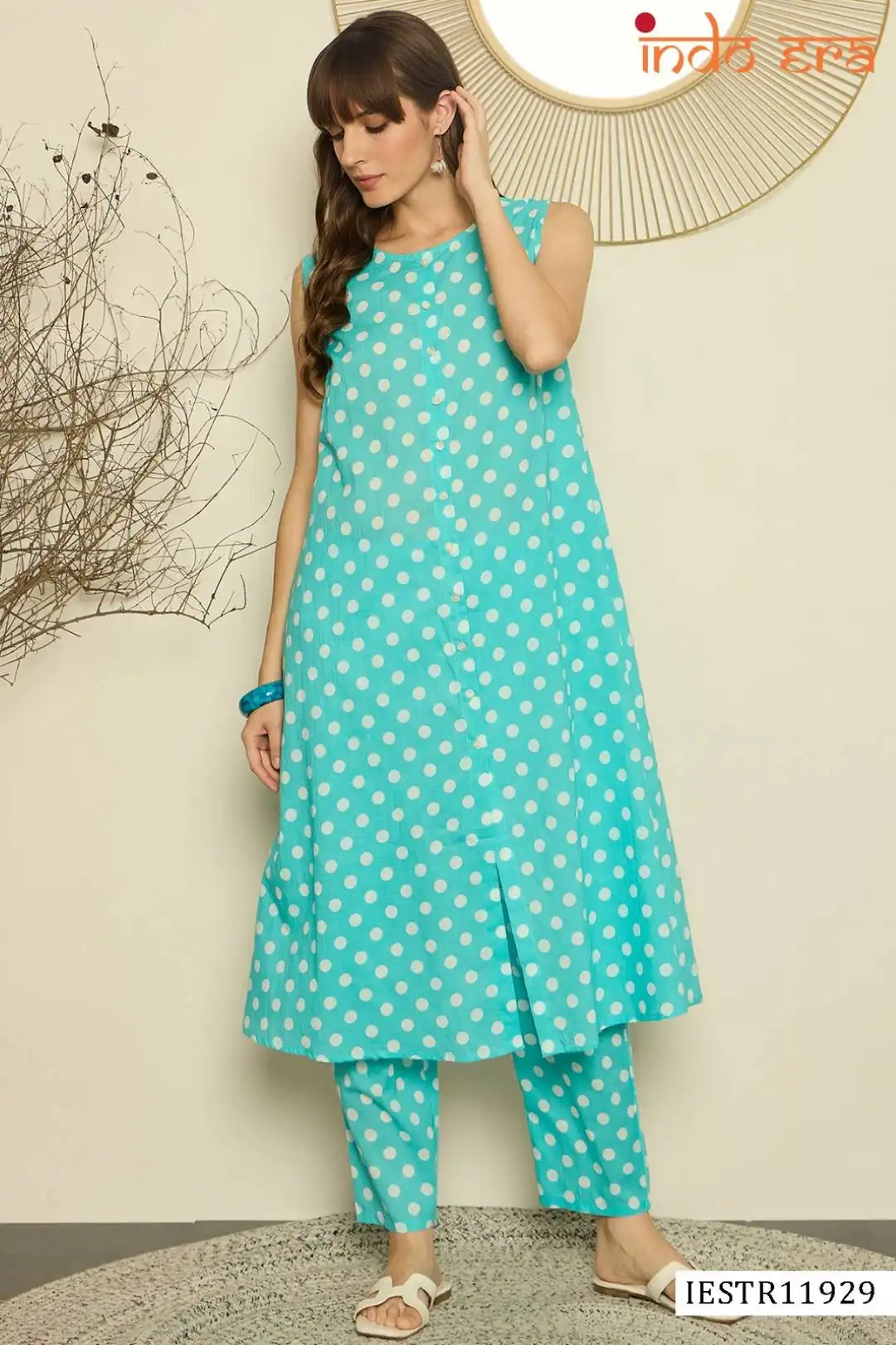 Indo Era 2583 Cotton Printed Co Ord Set 05 Pcs Set