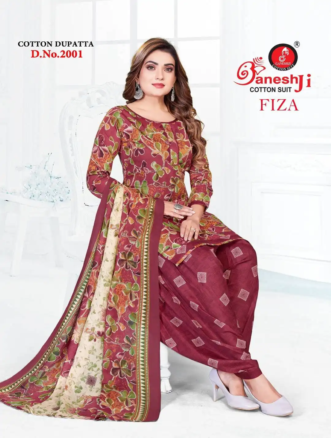 Ganeshji Fiza Vol 2 Cotton Dress Material 10 Pcs Set