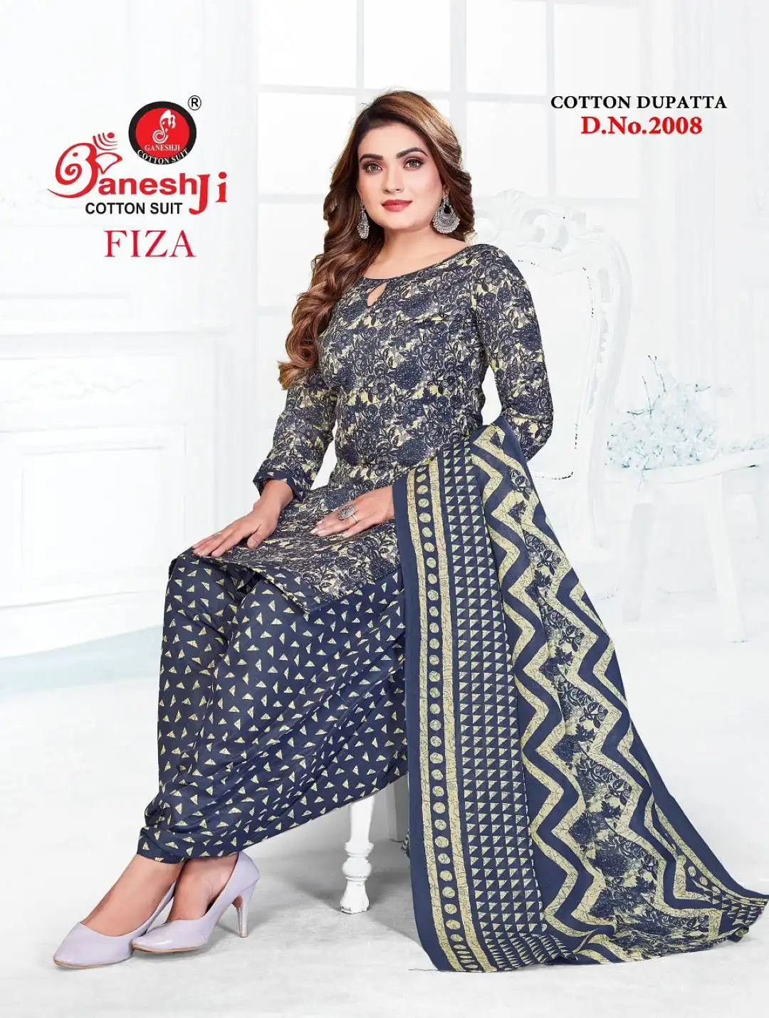 Ganeshji Fiza Vol 2 Cotton Dress Material 10 Pcs Set