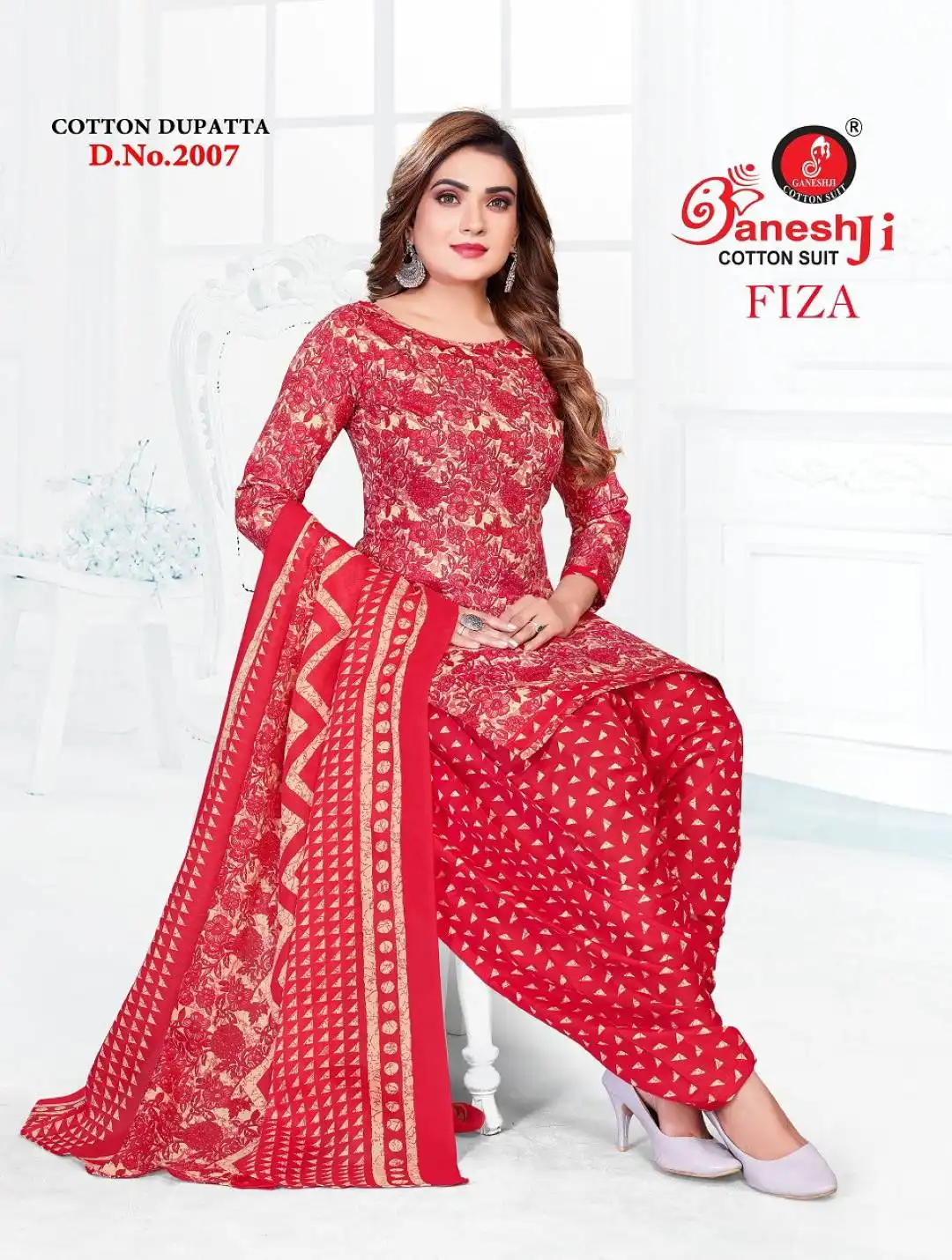 Ganeshji Fiza Vol 2 Cotton Dress Material 10 Pcs Set