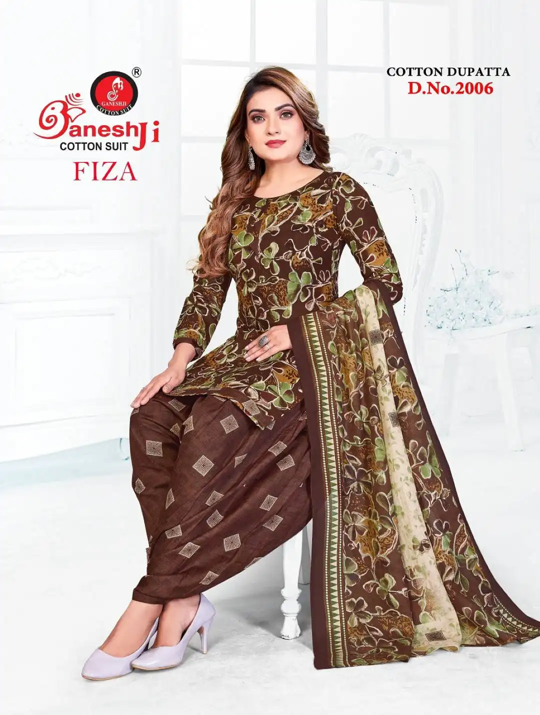 Ganeshji Fiza Vol 2 Cotton Dress Material 10 Pcs Set