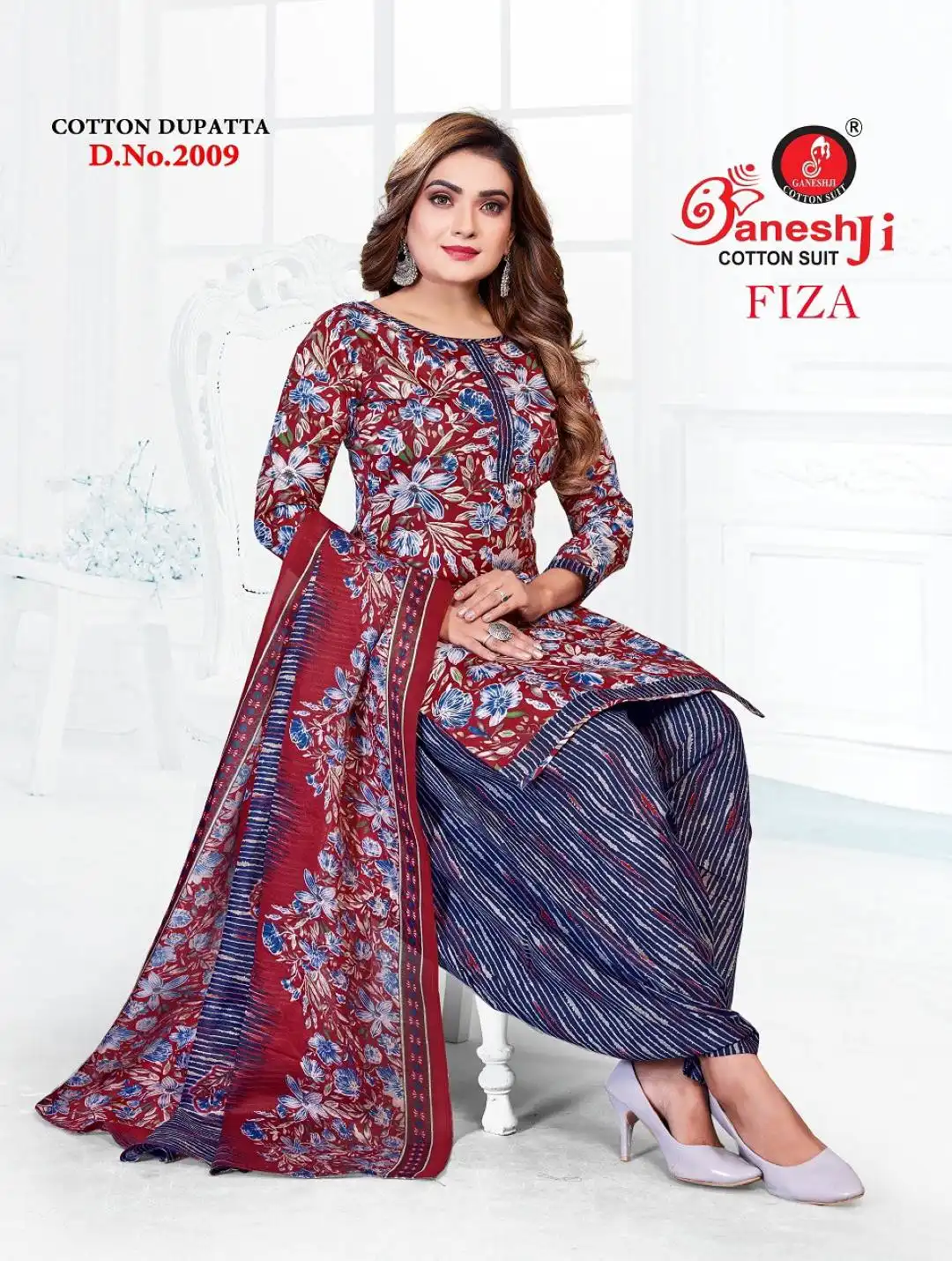 Ganeshji Fiza Vol 2 Cotton Dress Material 10 Pcs Set