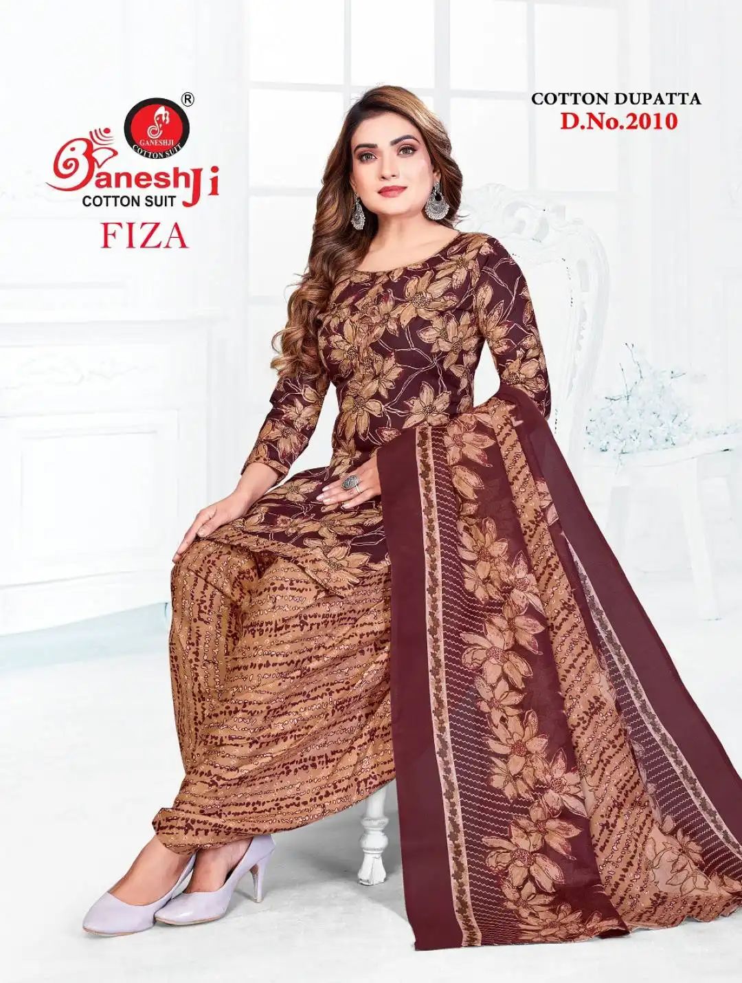Ganeshji Fiza Vol 2 Cotton Dress Material 10 Pcs Set