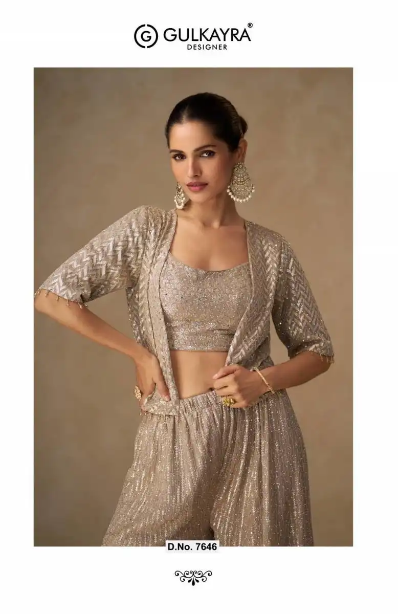 Gulkayra Liyara Georgette Indo Western 03 Pcs Set