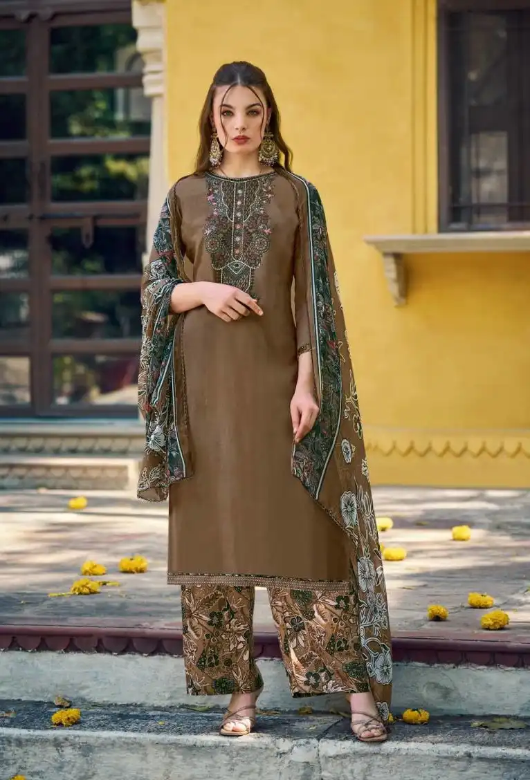 Belliza Ruhaniyat Viscose Dress Material 08 Pcs Set