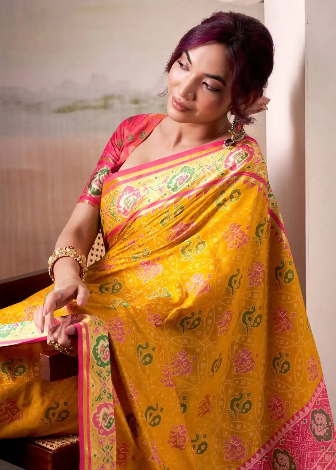 Rajpath Airaavat Patola Silk Wedding Saree 06 Pcs Set