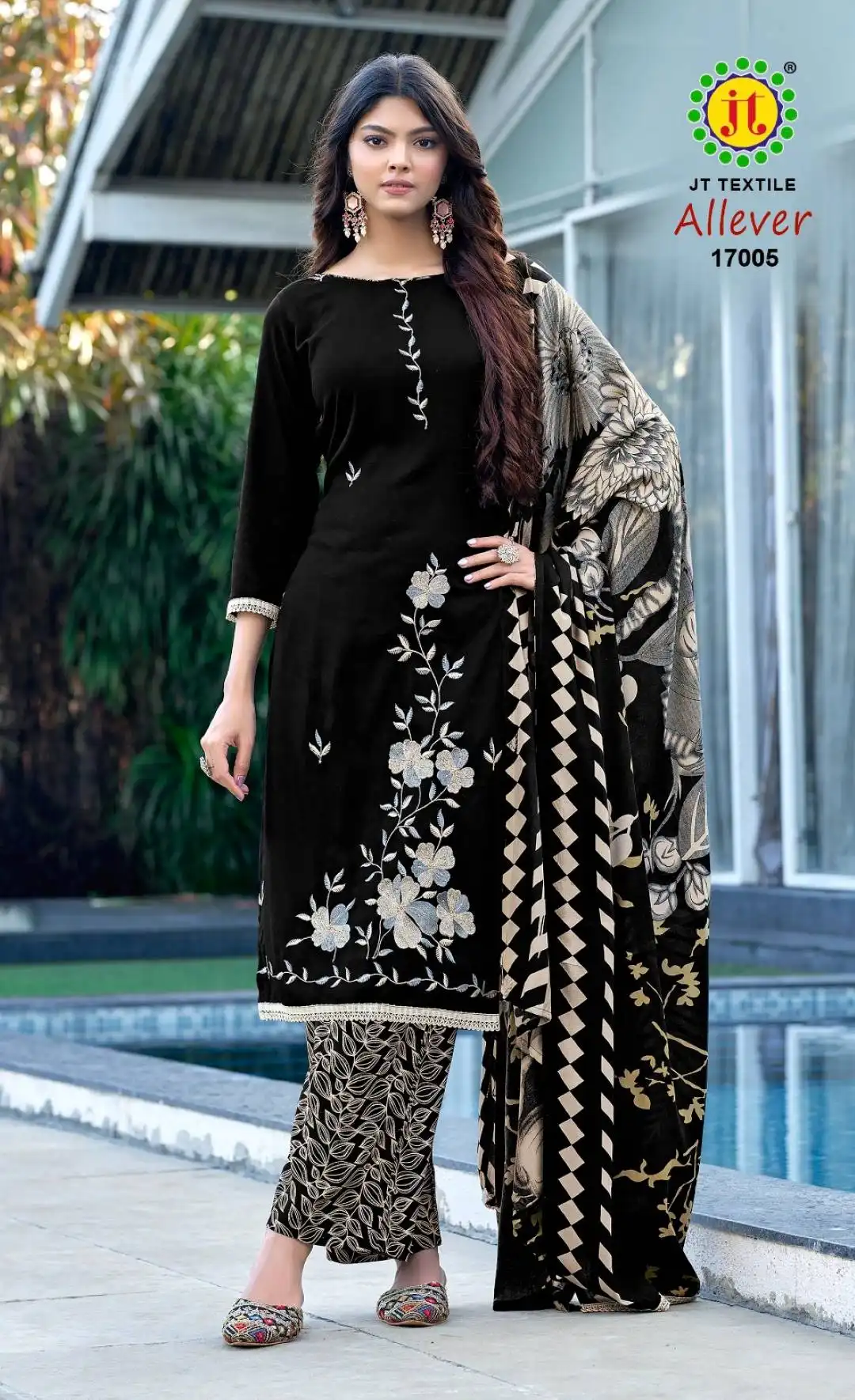 Jt Allever Vol 17 Rayon Dress Material 05 Pcs Set