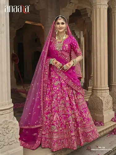 Tathastu Anaara 154 Silk Ruby Lehenga Choli Bridal Collection