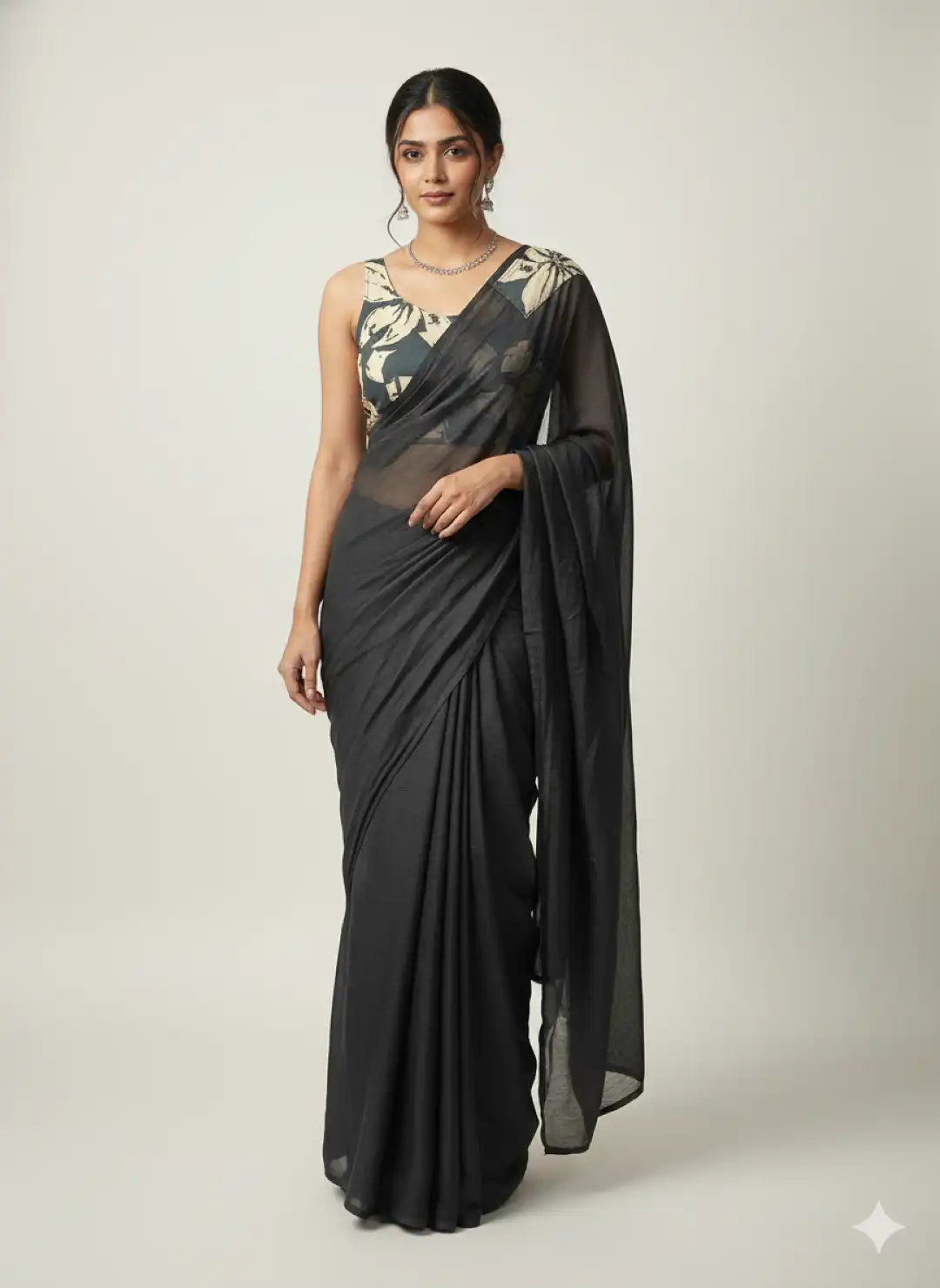HCR 1089 Premium Chinon Silk Ready To Wear Lehenga Saree