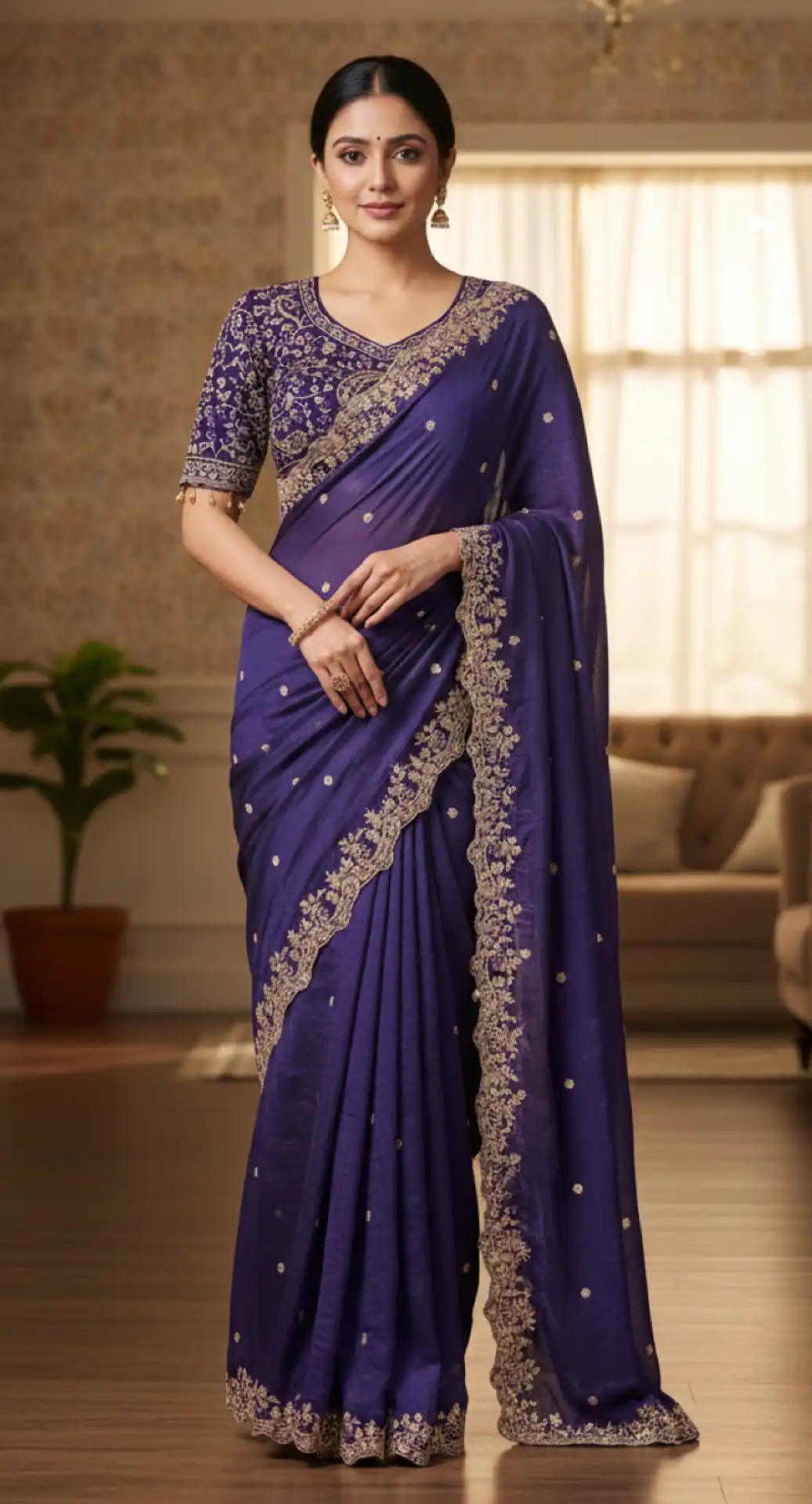 WMS Vol 108 Fendy Sartin Wedding Saree 04 Pcs Set