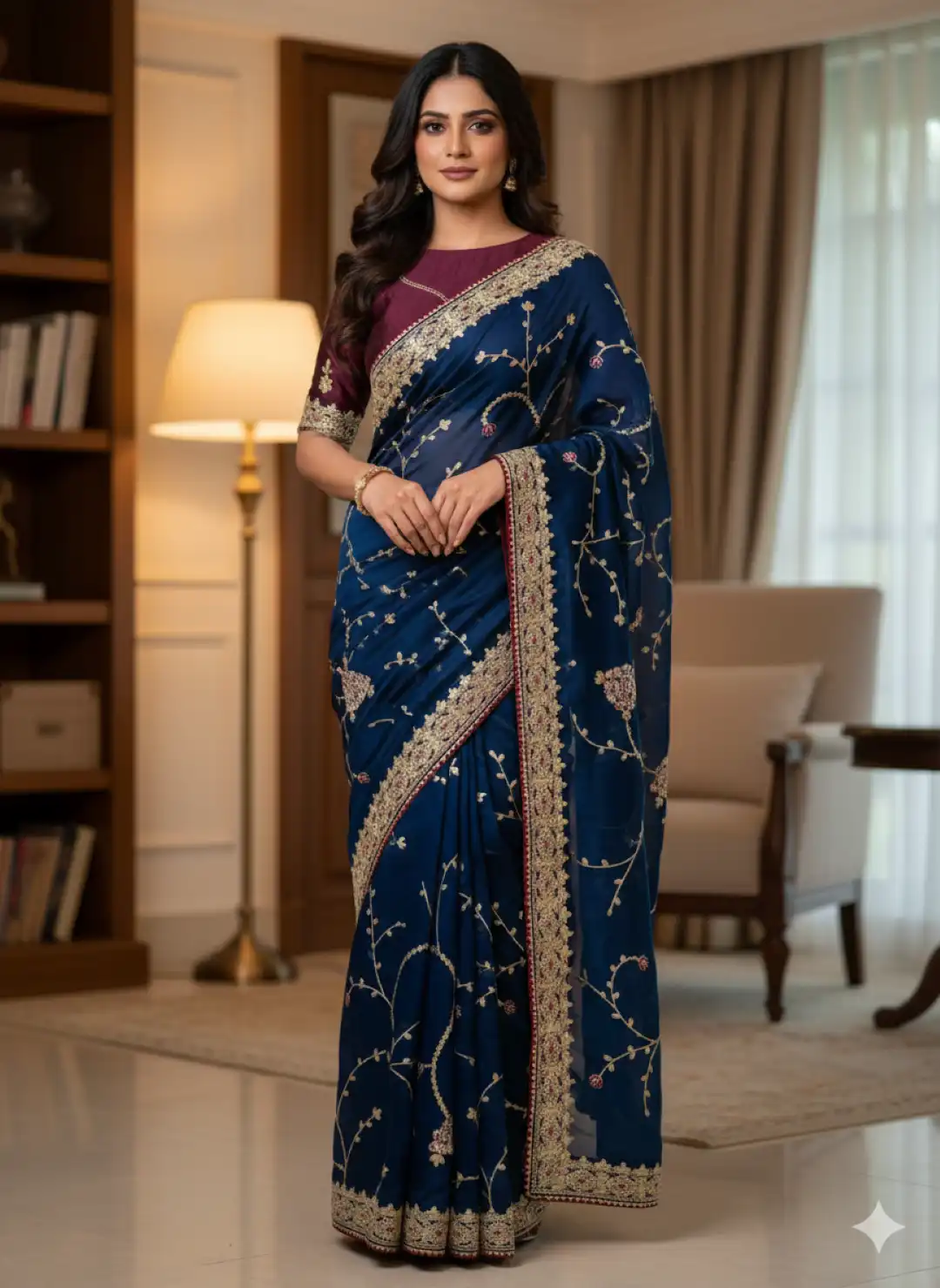 RC1 Vol 67 Satin Chiffon Festival Wear Saree 04 Pcs Set