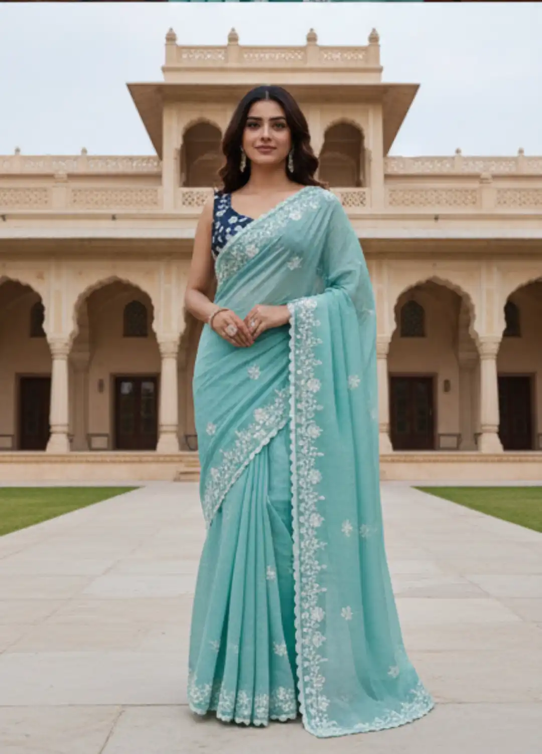 RC1 Candy Crush Silk Festive Wear Saree 05 Pcs Set