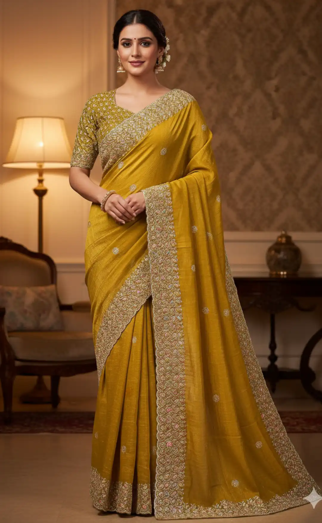 RC1 Vol 66 Soft Crunchy Silk Festival Saree 06 Pcs Set