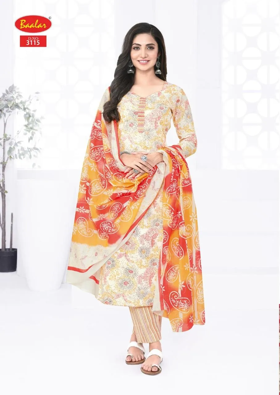 Baalar Kashmir Cotton Vol 3 Unstitched Suits
