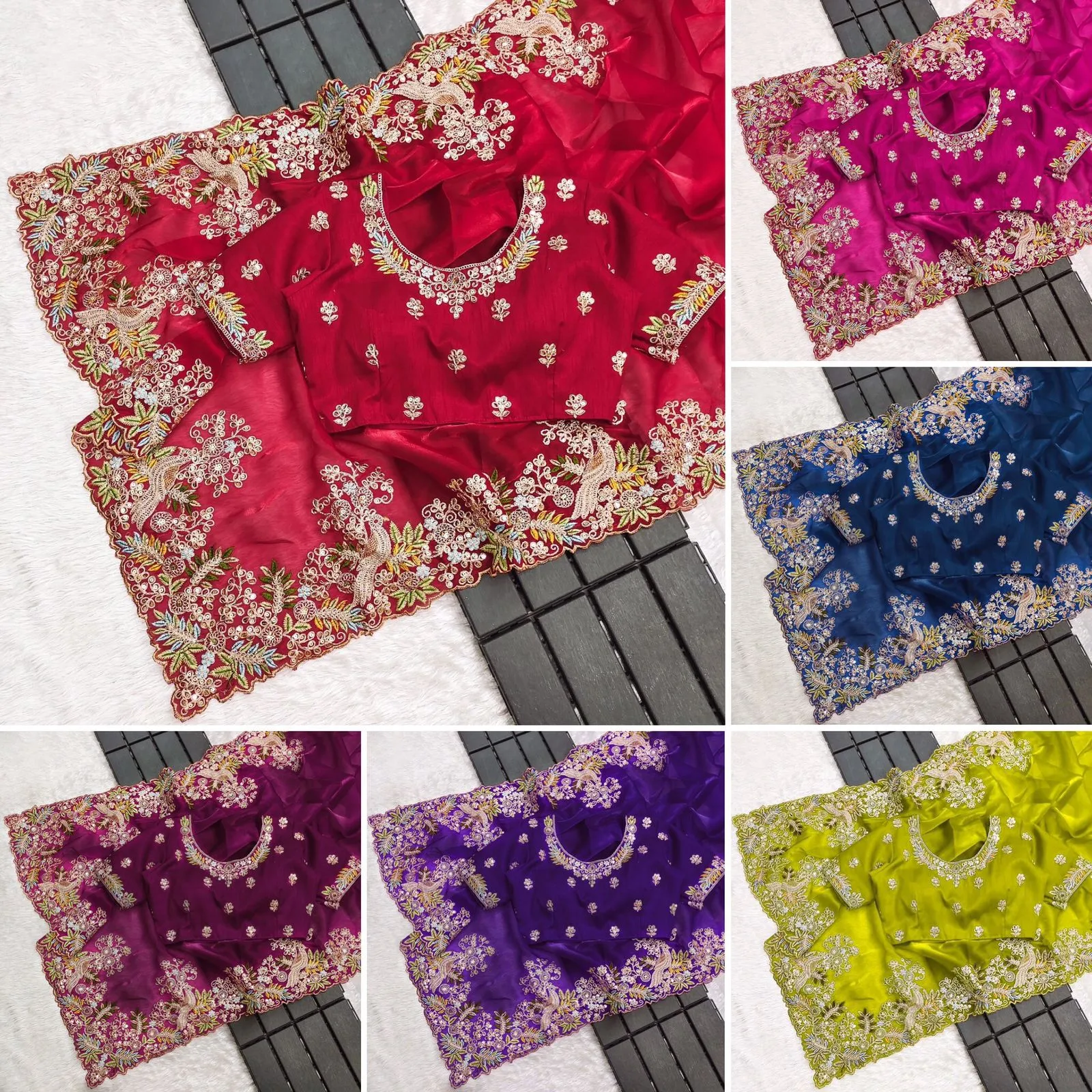 CKS 0306 Zimmy Choo Embroidery Wedding Saree