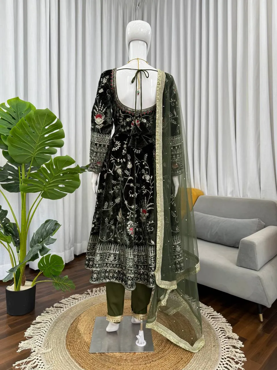 Deepika 5943 Viscos Velvet Festival Readymade Dress Below 2000