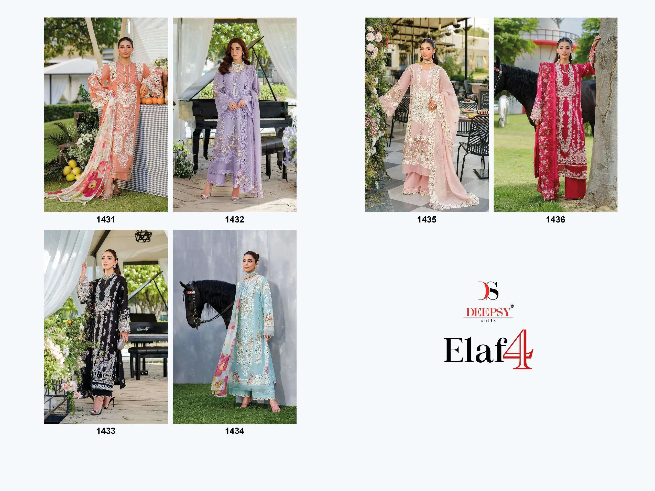 Deepsy Suits Elaf Luxury Lawn 25 Vol 4