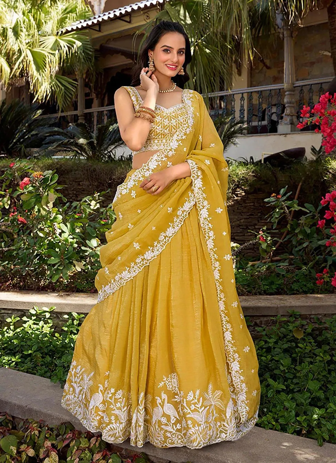 FFD Vespa Chinon Lehenga Choli With Embroidery Work