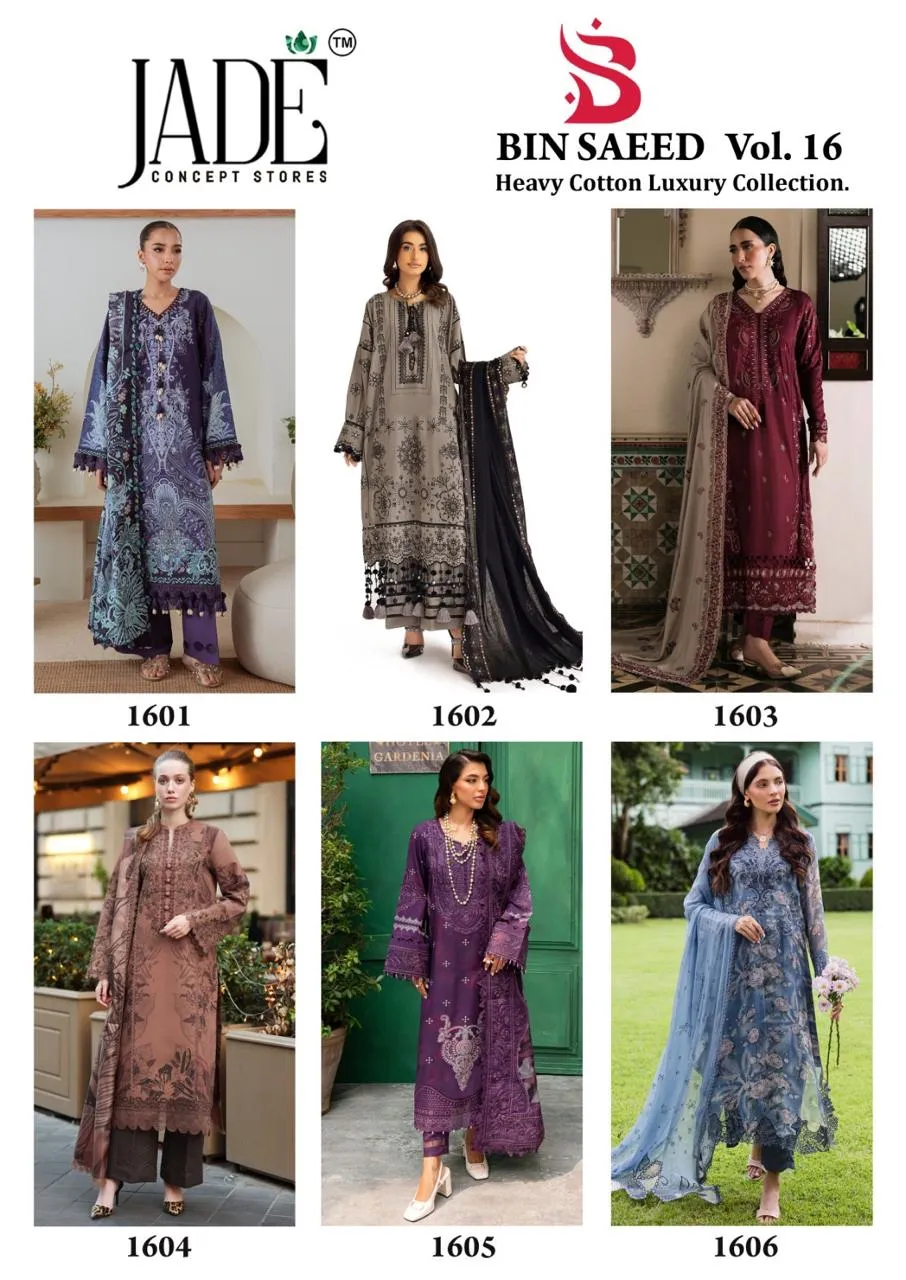 Jade Bin Saeed Vol 16 Unstitched Suits