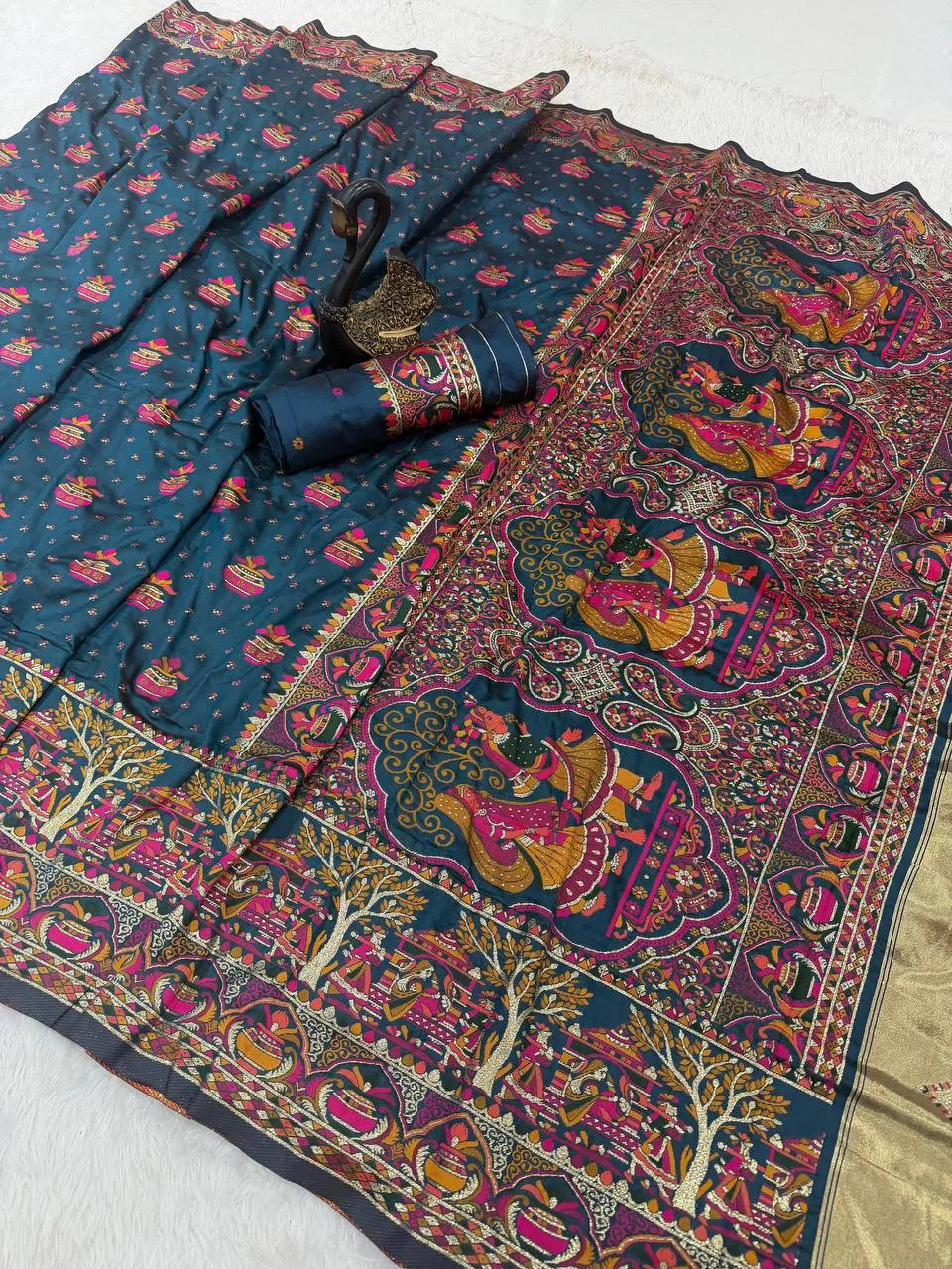 Laxmi 952 Soft Rajwadi Pashmina Silk Saree Wedding Collection