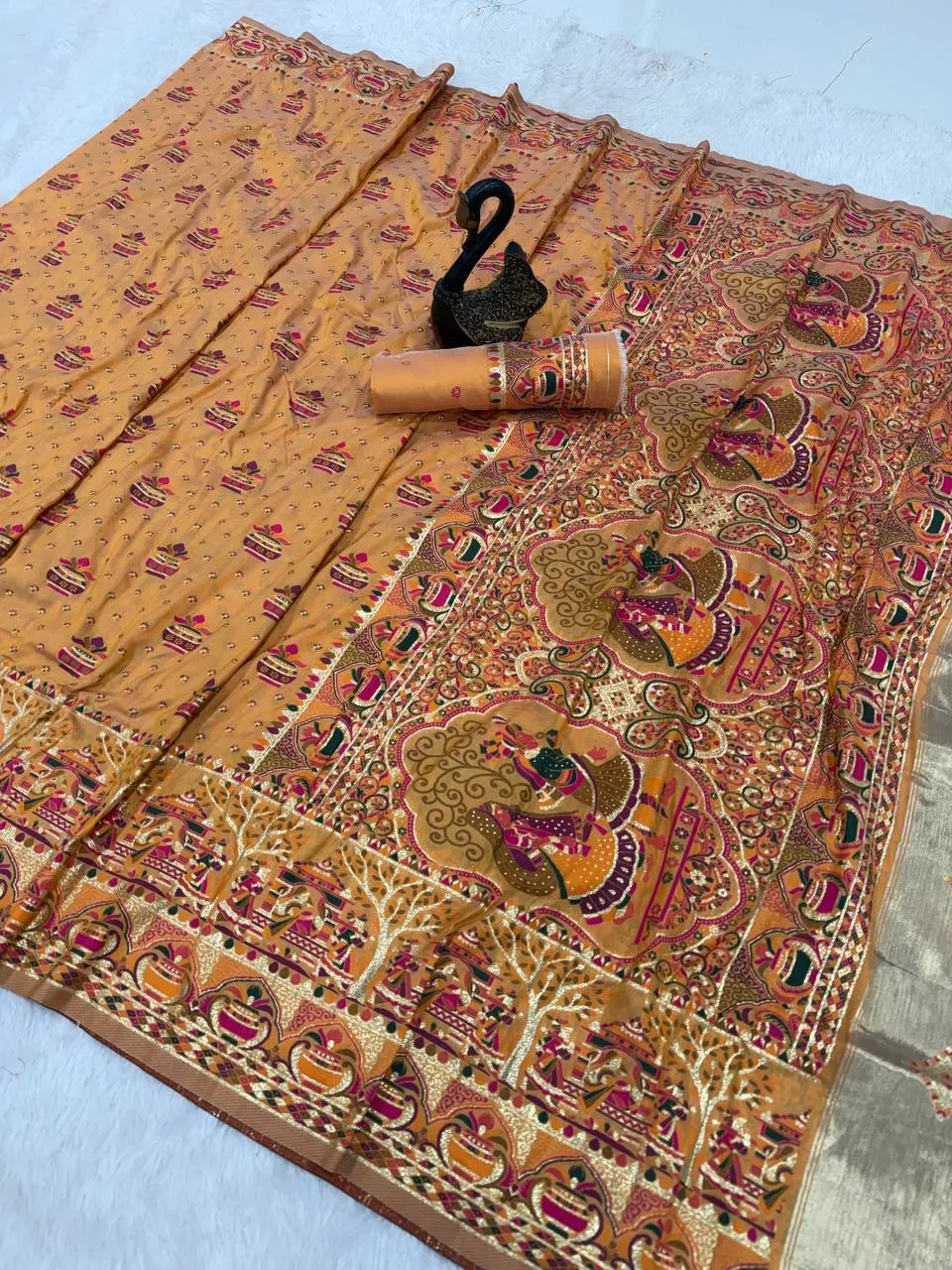 Laxmi 952 Soft Rajwadi Pashmina Silk Saree Wedding Collection