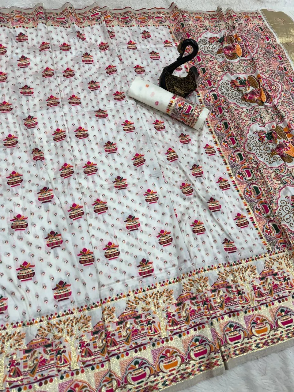 Laxmi 952 Soft Rajwadi Pashmina Silk Saree Wedding Collection