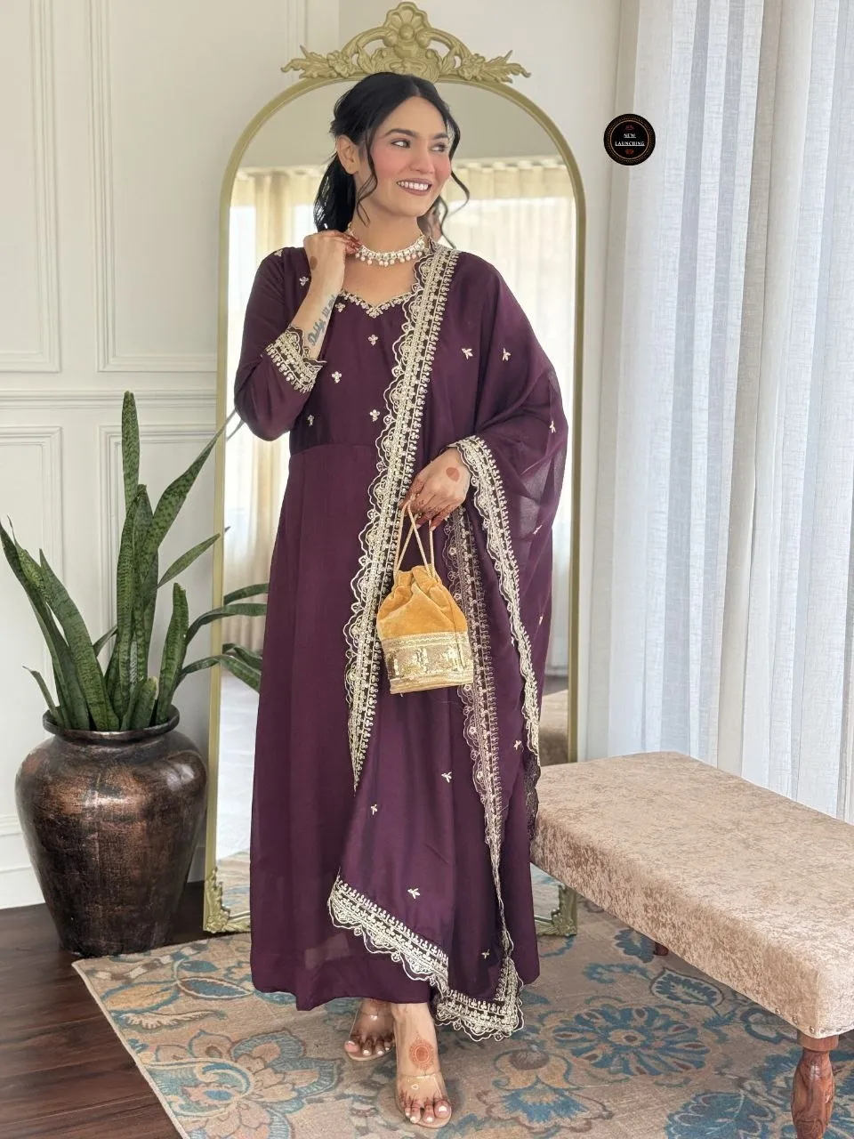 Laxmy 3509 Vichitra Silk Readymade Dress Collection