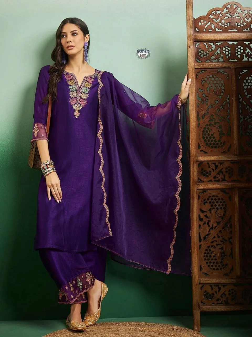 Laxmy Vol 18 Viscose Chanderi Kurti Pent With Dupatta Below 1000