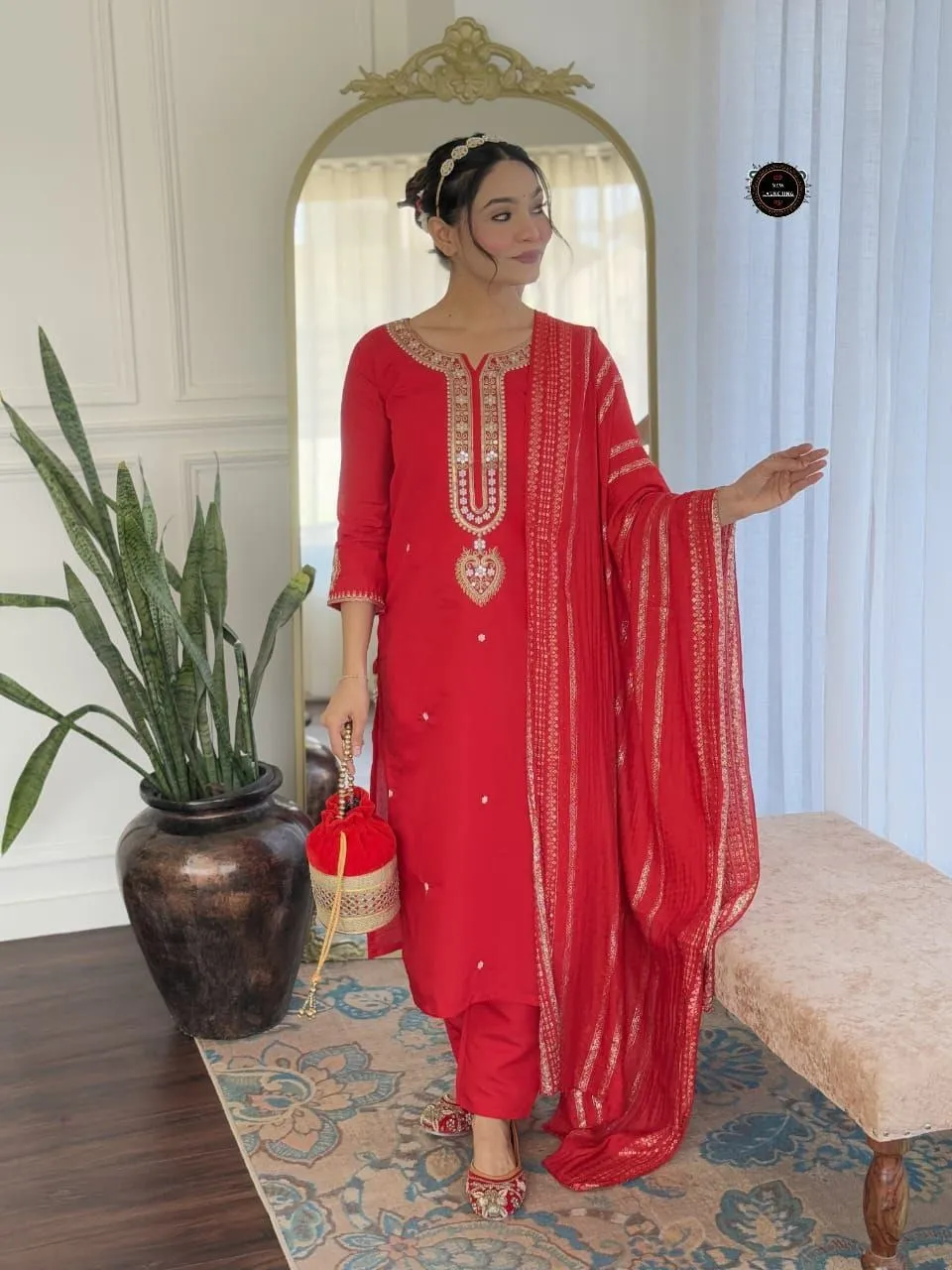 Laxmy Vol 28 Viscose Chanderi Kurti Pent With Dupatta Collection