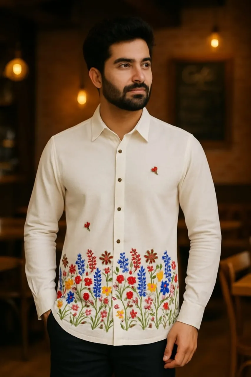 LTT Vol 10 Cottan Shirt Collection With Embroidery Work