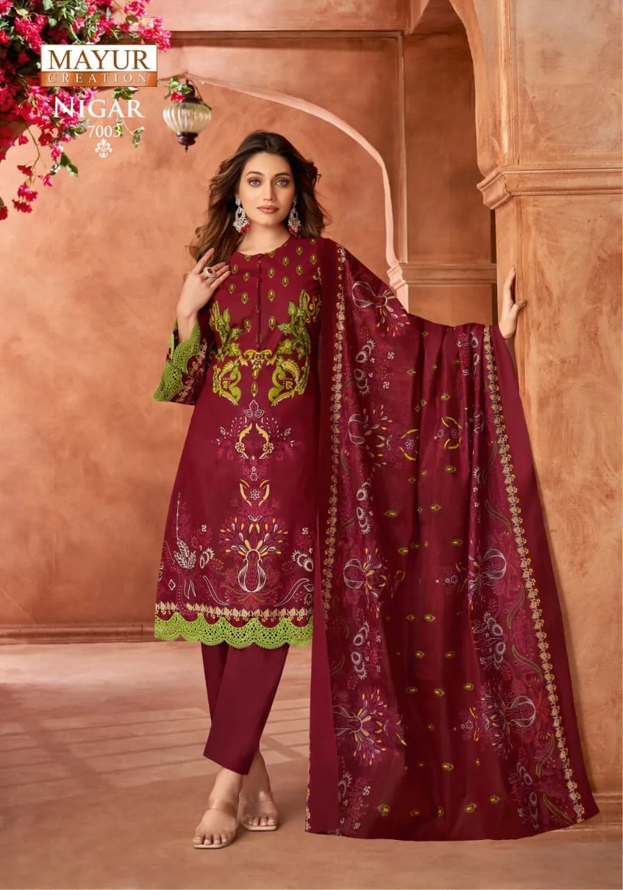 Mayur Nigar Vol 7 Unstitched Suits